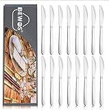 BEWOS Tafelmesser Set 16 Stück, 23,2 cm (9,1 Zoll) Messer Set, Buttermesser,...