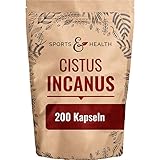 Cistus Incanus Kapseln - 180 Kapseln - 860mg pro Tagesdosierung - Vegan -...