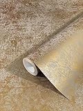 marburg Tapete Gold Uni Modern Edel Vliestapete Metallic Industrial für...