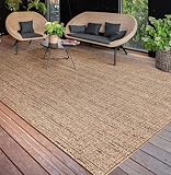 Paco Home Outdoor Teppich wetterfest & langlebig Flachgewebe in moderner...