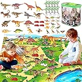 50 Stück Dinosaurier Spielzeug mit Spielmatte,pädagogisch,realistisch...