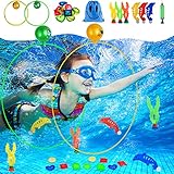 20Stk Tauchring Kinder Tauchring Unterwasser Swimmring Tauchspielzeug Pool Spielzeug Set...