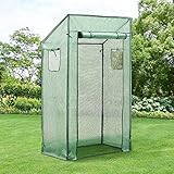 Tomatengewächshaus Marzano 100 x 60 x 174 cm mit Pultdach Foliengewächshaus Treibhaus...