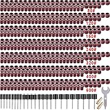 SIQUK 531 Stück Schleifhülsen Set für Dremel Elektrowerkzeuge, mit 504 Stück...