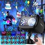 LED Weihnachts Projektor, NACATIN Projektionslampe Weihnachten Wasserdicht IP65 mit...