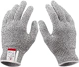 JADE KIT 2 Paar Schnittfeste Handschuhe, Anti-Schnitt Handschuhe der Stufe 5 mit...