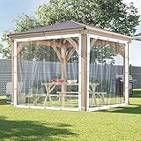 Transparenter wasserdichter Planenvorhang mit Ösen für Terrasse, Pergola, 4,72 mm dick,...