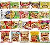 Asiatisches Instant Nudel Set mit 20 verschiedenen Sorten von Yum Yum, Mama, Wai Wai....