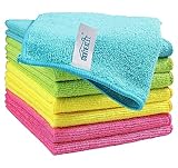 HOMEXCEL Mikrofasertücher 8 Stück, Mikrofaser Reinigungstücher Lappen Putztücher...