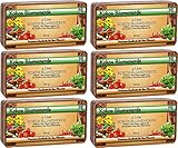 Humusziegel - Aussaaterde 50 L - 6 x 600 g - Anzuchterde - Blumenerde aus Kokosfaser -...