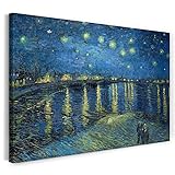 Printed Paintings Hochwertiges Leinwandbild auf Keilrahmen (120x80cm): Vincent...