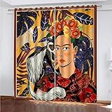 Verdunkelungsvorhang 3D Blume Charakter Tier Orang-Utan Druck Kinderzimmer Schlafzimmer...