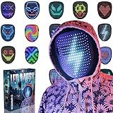 Depointer Life LED Maske mit Gestensensor, LED beleuchtete Gesicht Transforming Maske für...
