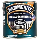 HAMMERITE METALLSCHUTZLACK MATT ANTHRAZITGRAU 250ML