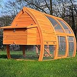 zooprinz Design Hühnerstall - aus massivem Vollholz und stabilem Draht - Hühner-stall...