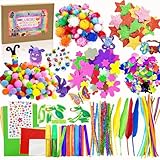 Lubibi Bastelkoffer Kinder, DIY Basteln Bastelkoffer, Bastelmaterial Set mit...