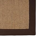 casa pura® Sisal Teppich aus Naturfasern | Kork | mit Bordüre aus Baumwolle |...