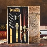 XUBX Kalligraphie Stift Set, Federkiel Feder Kalligraphie-Stift Set, luxuriöser...
