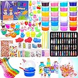 Purpledi DIY Slime Kit Schleim Set, Schleim Selber Machen mit 24 Farben Crystal,...