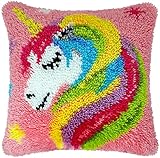 Myriad Choices Knüpfteppich Zum Selber Knüpf-Sets mit Kissen knüpfen-Set 43x43cm...