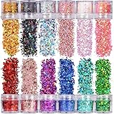 Festival Glitzer Gesicht für Festliche Verkleidungen, 12 Farb-Set Body Glitter...