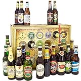 Bier Adventskalender Welt und Deutschland, MEHRWEG 24 Flaschen Bier, Geschenk mit Bieren...