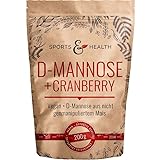 D-Mannose Pulver mit Cranberry - 200g Mannose + Cranberry Pulver - 2g pro...
