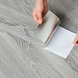 Homease PVC Bodenbelag Selbstklebend Verdickt (0.15cm) Holzmaserung Bodenfliesen mit...