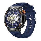 TROGN SmartWatch, 1,44-Zoll-Touchscreen IP68 wasserdichte Smartwatch,...