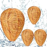 4 Stück Wespennest Wasserdichte Künstliche Dunkle Farbe Wespennesterköder...
