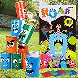 Tacobear Monsters Wurfspiele Dosenwerfen Werfen Spiel Sitzsäck Halloween...