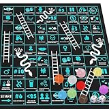 Tigvio Brettspiele Set, Trinkspiel Brettspiele Erwachsene mit Spielmatte,...