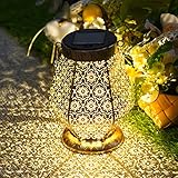 Solarlaterne für außen, LED Solarlampen Gartendeko, IP65 Wasserdicht...
