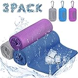 Ciskotu Kühltuch 3er Set, Mikrofaser Sport Kühlendes Handtuch, Schnelltrocknend...