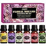 SALUBRITO Ätherische Öle Set, Aromatherapie Duftöl GeschenkSet, Blumen Duftöle für...