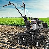 BRAST® Motorhacke Gartenfräse Benzin | 1,9kW(2,6PS)-5,15kW(7PS) | 25-85cm Arbeitsbreite...