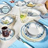 Karaca Nostalji 26-Teiliges Geschirr Set, Tafelservice, Hohe Widerstandsfähigkeit,...