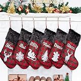4 Pack Christmas Stockings Personalized Nikolausstiefel mit Name Bling Bling...