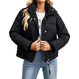MJGkhiy Winter Daunenjacke Damen Warm Casual Daunenjacke Damen Leichte Plus Size Puffer...