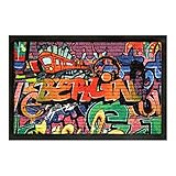 Fussmatte Berlin Graffiti Design Fußmatte Schmutzmatte Türabstreifer Türmatte...
