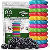 Mückenschutz Armband (17 Stück) Anti Mückenarmband zum Schutz gegen Mücken Camping...