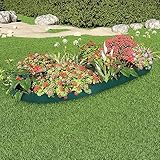 Gecheer 10 x Rasenkanten Gartenzaun-Design Pflanzenbeete Beeteinfassungen (Jede Platte):...