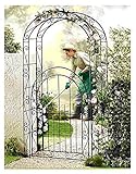 ABC Home Garden Rosenbogen mit Tor | Rankhilfe