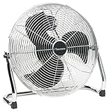 Bestron Bodenventilator im Retro-Stil, Windmaschine mit 3 Geschwindigkeitsstufen &...