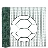 VOSS.farming 10m x 50cm Hasendraht Hühnerdraht Sechseckgeflecht 13x0,9mm...