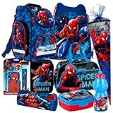 SPIDERMAN 9 TEILE SET SCHULRANZEN RANZEN SCHULRUCKSACK FEDERMAPPE TASCHE...