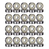 40 Pack 608 ZZ Kugellager, 8mm x 22mm x 7mm Metall Double Shielded Miniatur...