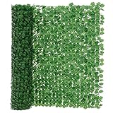 [neu.haus] Blätterzaun (150 x 300 cm) Sichtschutz/Balkon Umspannung/PVC...