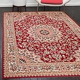 Mazovia Orientalisch Vintage Teppich - Kurzflor - Muster mit Medaillon -...