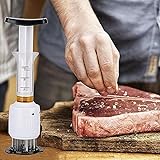 Marinade-Fleischinjektor aus Rostfreiem,2-in-1 Fleischzartmacher und...